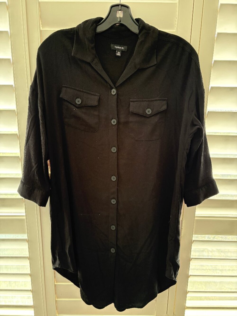 Torrid Black Shirt/Shacket Size 00